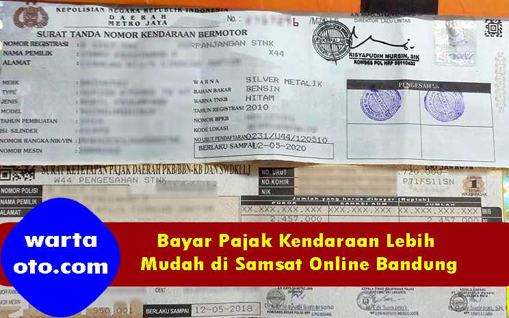 Bayar Pajak Kendaraan Lebih Mudah Di Samsat Online Bandung Warta Oto